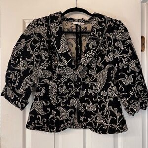 CABI Black and Cream Blazer